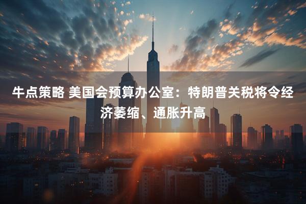 牛点策略 美国会预算办公室：特朗普关税将令经济萎缩、通胀升高