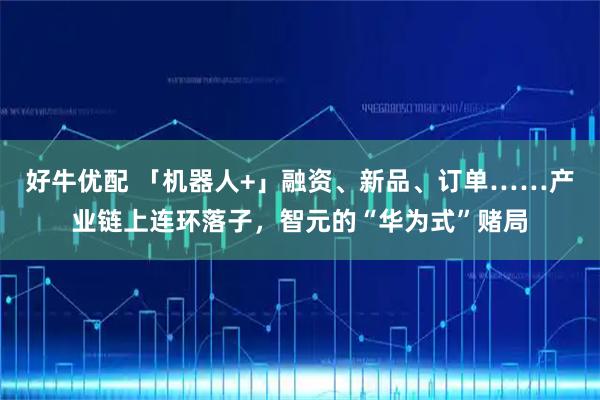 好牛优配 「机器人+」融资、新品、订单……产业链上连环落子，智元的“华为式”赌局